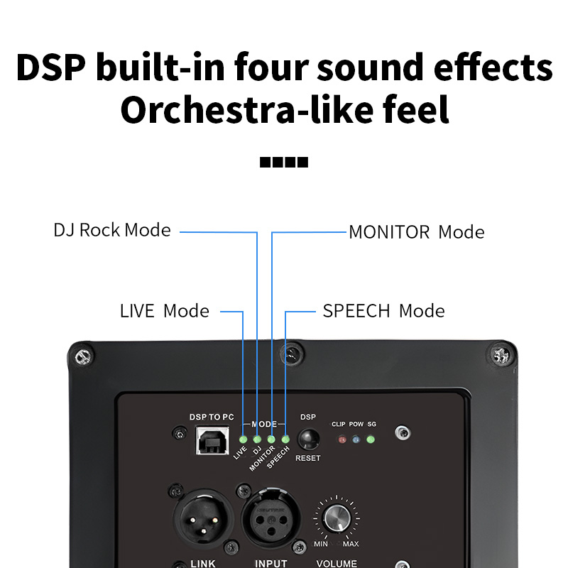 MD1000E 2 Channel Subwoofer Audio Power Digital Active Speaker Amplifier Module