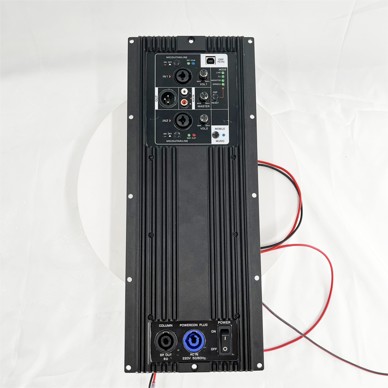 MD800 2 Channel Dsp Advanced Class D Circuit Amplifier Module 3.82 KG Black Strong Power Subwoofer