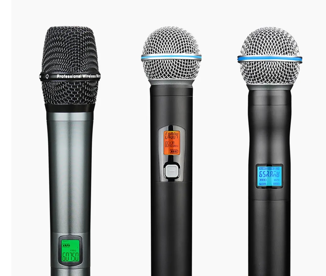 One for Two True Diversity Wireless Microphone Microphone Professional Dynamic Microfono Inalambrico 4kg Microphone