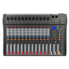 Hot Selling 12 Channel DJ mixer Console Audio Mixer Connect Power Amplifier Audio Sound Cards With USB Computer