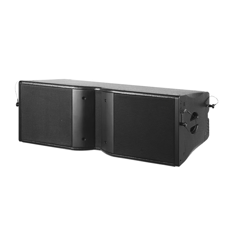  Black 18 Inch Subwoofer Double 12 Inch Hanging Mounting Elegant And Charming Appearance Durable ABS Material line Array Speakers for Touring Performance