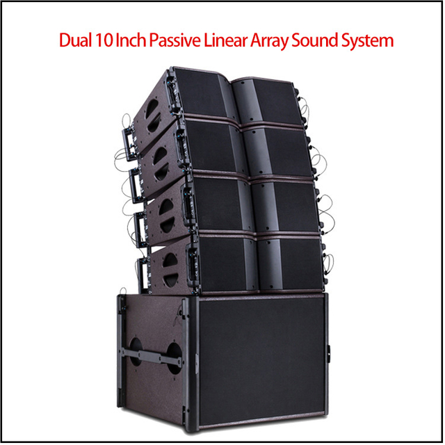 High Power Dual 10 Linear Speakers for Outdoor Performance Professional Speaker