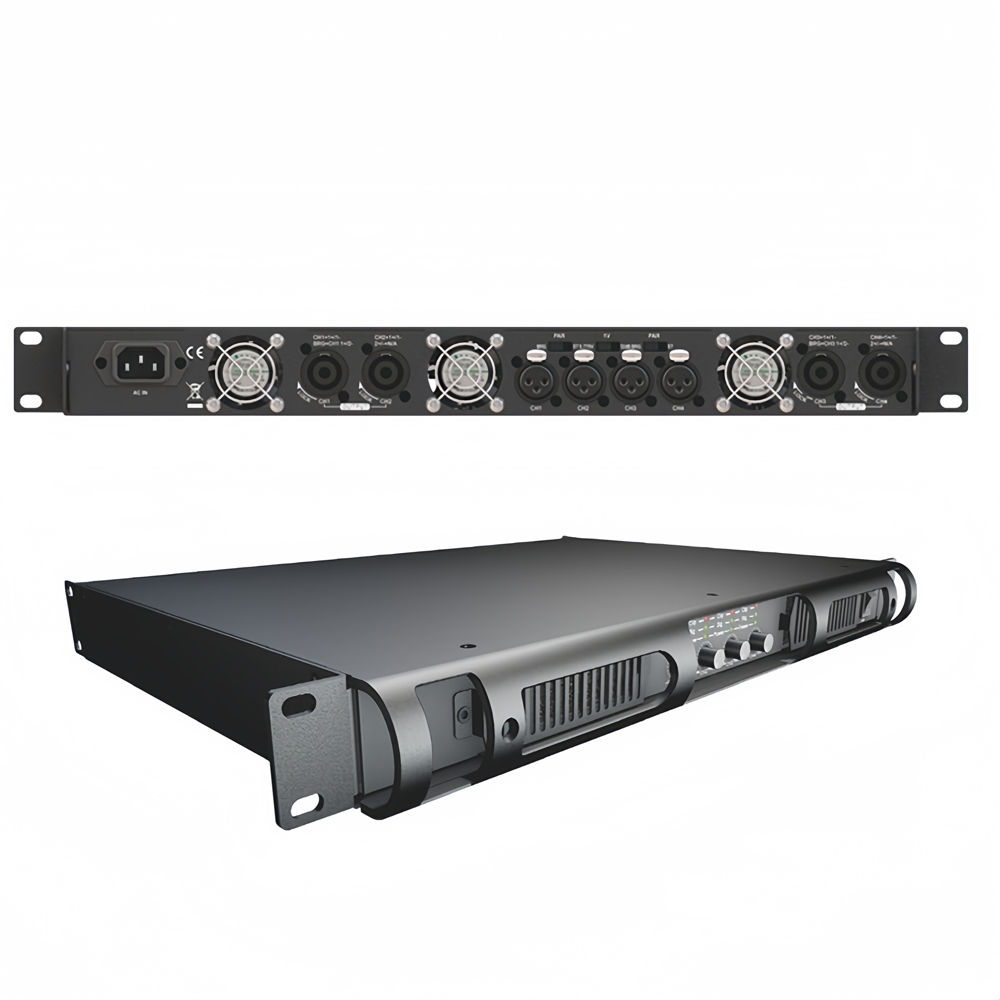 Factory Supply 1600W*2 Class D 4 channel power Amplifier