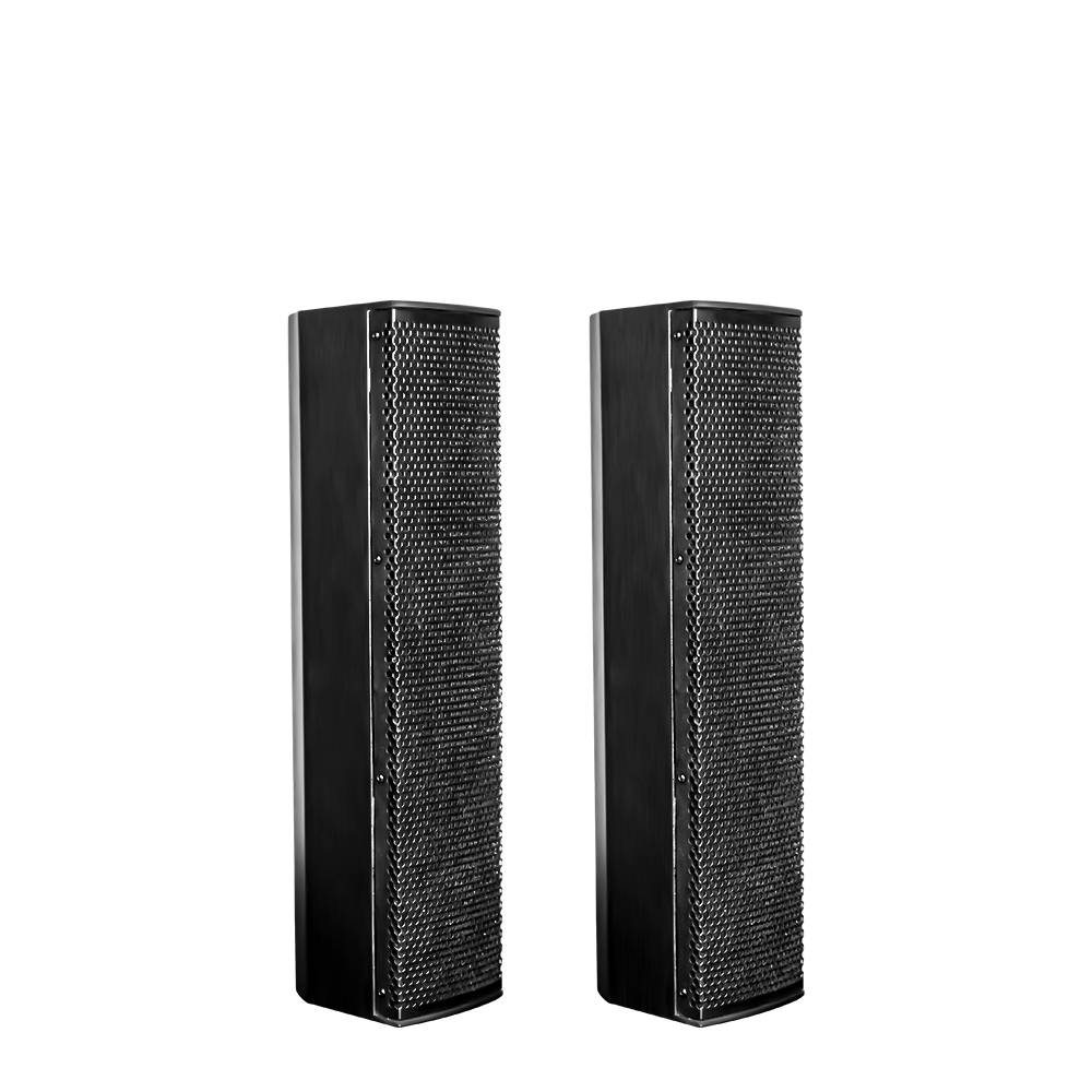 4.5inch*4 Passive 800w Full Frequency Mental Iron Mesh Stage Speakers for Nightclubs Sound Rental Show 