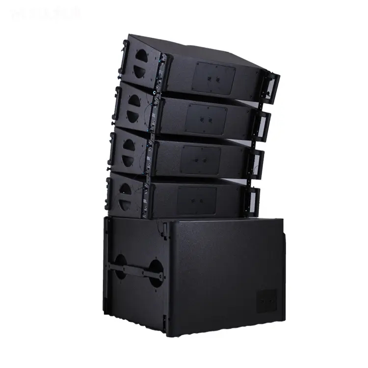 Dual 18inch Subwoofer Line Array Pro Sound Speakers System Power Amplifier Professional Stage Music Sound equipment Full Set