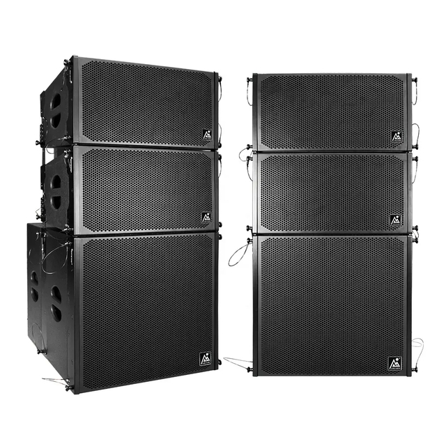 Single 10 Linear Array Speakers and 18 Subwoofer Active PA Speaker System for Church Outdoor Events