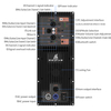 MD1000C Professional Subwoofer line array speaker Stereo Audio Circuit Digital Power Dsp Board Amplifier For Outdoor Mobile bluetooth