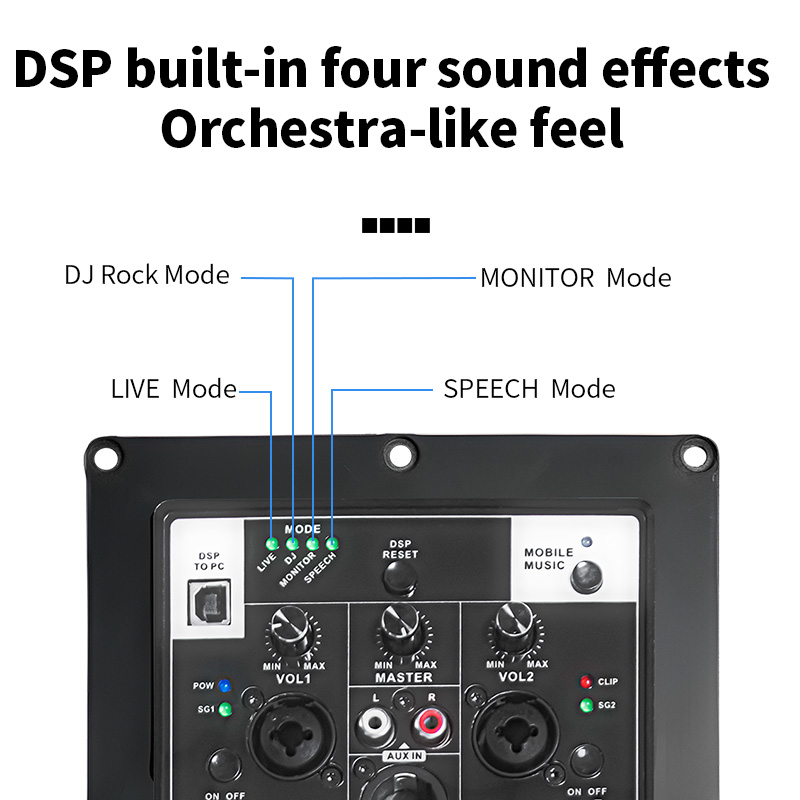 MD1000D professional CLASS power Amplifier audio Module board for professional active portable speakers