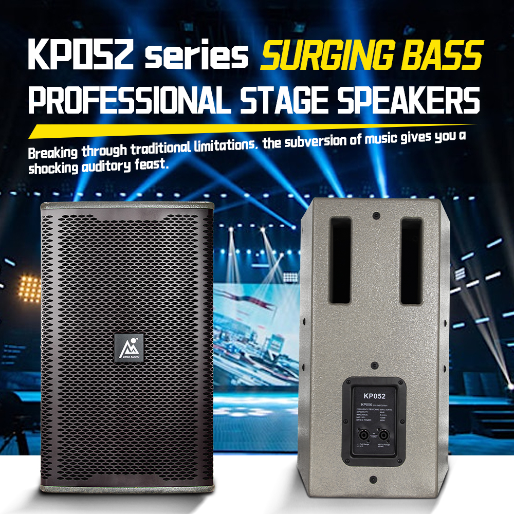 12inch 1000w Full Range Floor Mental Iron Mesh Stage Speakers Passive Line Array Speakers