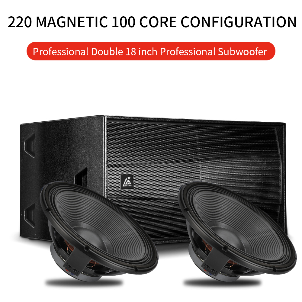 SUB-D18 Dual 18 Inch Subwoofer Speaker for Professional Stage Sound System