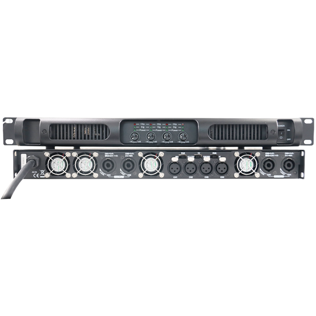 1200w Class D 4 Channel 81-90dB Stereo Desktop Pro Sound Amplifier More Powerful Professional Audio Power Amplifier