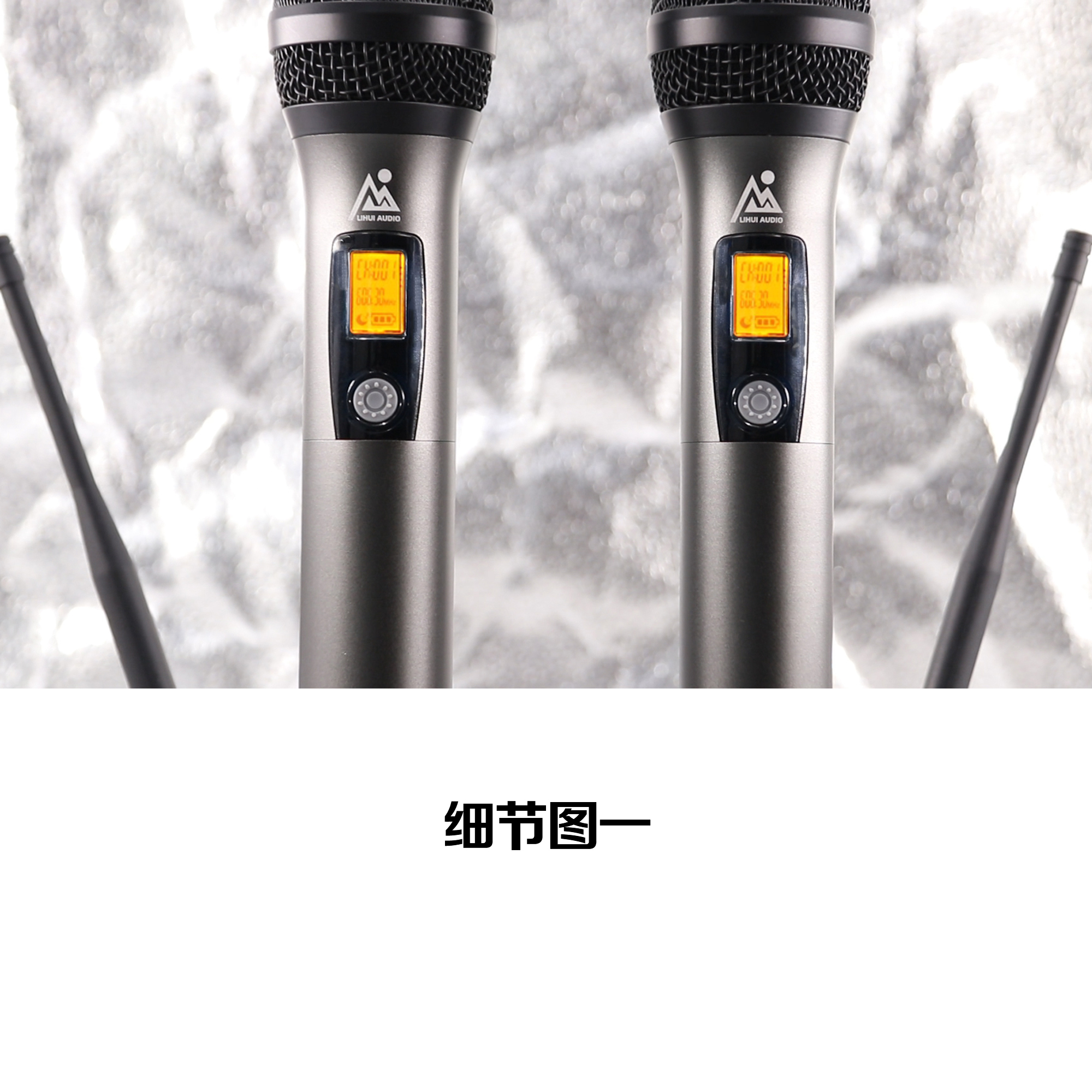 UHF High-frequency Charging Infrared Stylish Wireless Light-weight Low profile design Handheld Wireless Microphone