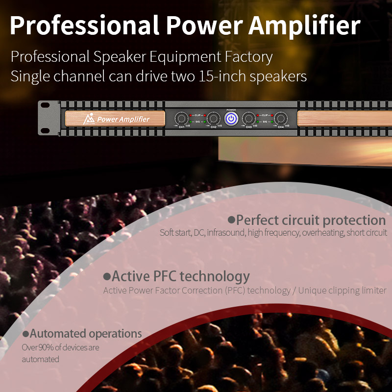 FLC2400 Amplifier Board High Power Professional Stage 5200W Class D 4 Channel sound equipment/amplifiers/speaker