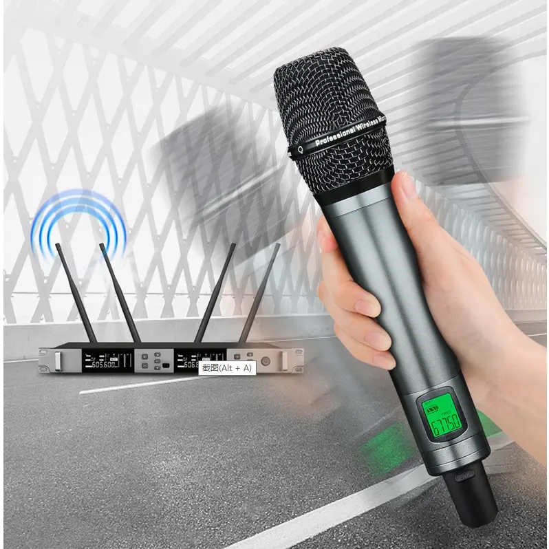 One for Two True Diversity Wireless Microphone Microphone Professional Dynamic Microfono Inalambrico 4kg Microphone