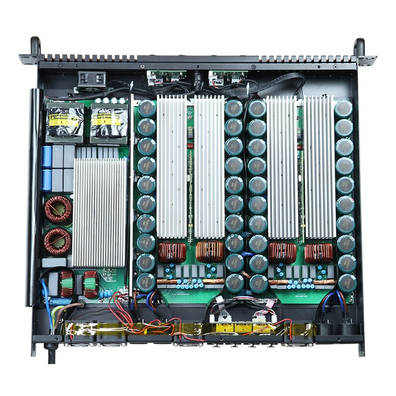 1u 2200w 4channel 4 Cooling Fan Digital Gold Panel Stable Performance Professional Power Amplifier for Show Commercial