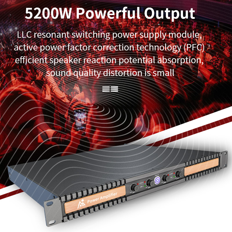 FLC2400 Amplifier Board High Power Professional Stage 5200W Class D 4 Channel sound equipment/amplifiers/speaker